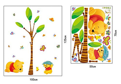 The Pooh Bear Wall Sticker Child Role of Children' S DIY Adhesive Art Poster Picture Removable Wallpaper Baby Room: Ay7044