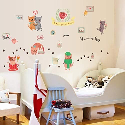 Cat Stickers, Wardrobe, Refrigerator, Door, Crib, Kindergarten, Decorative Wall Stickers , 2724656861324