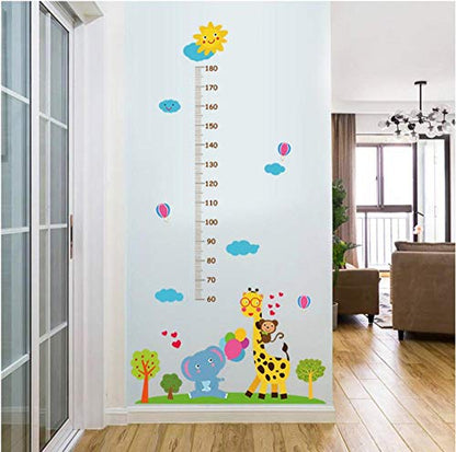 Wall Sticker Background Wall Sticker Height Gauge Cartoon Measure Height Measuring Device Family Home Wall Sticker Bedroom Child Children Growth Chart Art Room Decor