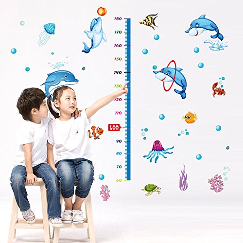 SK9034 Grow Up Playing Dolphin Wall Sticker