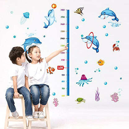 SK9034 Grow Up Playing Dolphin Wall Sticker