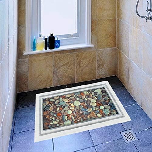 Cobblestone Bathroom Toilet Wall Sticker In 3D Water