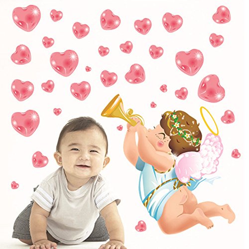 Wall Sticker Angel Love Heart Speaker Ay7107