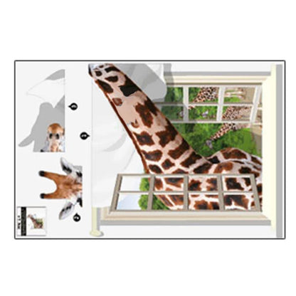 giraffe animals Background Wall Sticker for Living Room