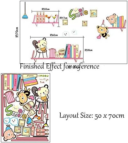 Ay7061  Wall Sticker Shelves Kids Room Decal Nursery Home Decor Removable Wall Poster PVC Wallpaper