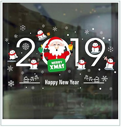 XH6250 Window Glass Wall Stickers Christmas