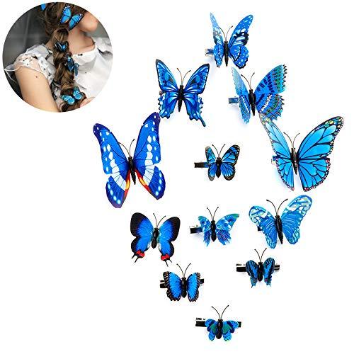 12 Pcs 3D Butterfly single lear Wall Stickers PVC Children Room Decal Home Decoration Decor