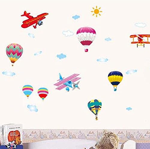 Ays622  Hot air balloon, Airplanes Removable Wall Sticker