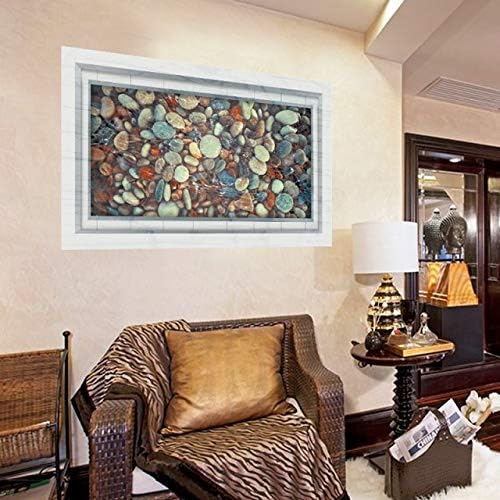 Cobblestone Bathroom Toilet Wall Sticker In 3D Water