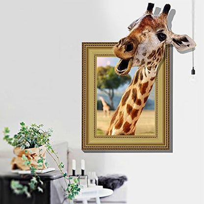 3D GIRAFFE   WALL STICKER