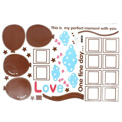 Ay868 Ketsicart Balloon Pattern PVC Household Accessary Self Adhesive Wall Sticker Window Film 60 x 90cm