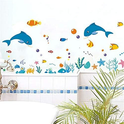 Xy8047 GlobalNiche® Sea Ocean Animal Dolphin Fish Wall Window Decor Vinyl Decal Kid Rome Sticker