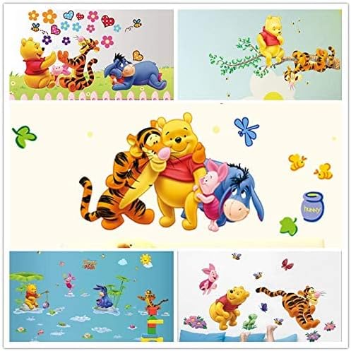 The Pooh Bear Wall Sticker Child Role of Children' S DIY Adhesive Art Poster Picture Removable Wallpaper Baby Room: Ay7044