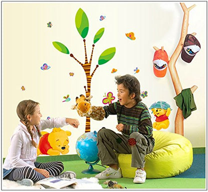 The Pooh Bear Wall Sticker Child Role of Children' S DIY Adhesive Art Poster Picture Removable Wallpaper Baby Room: Ay7044