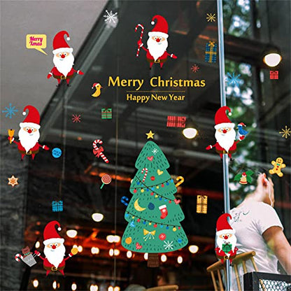 SK9230 Christmas Catoon Wall Sticker Removable for Christmas Party Room Decoration