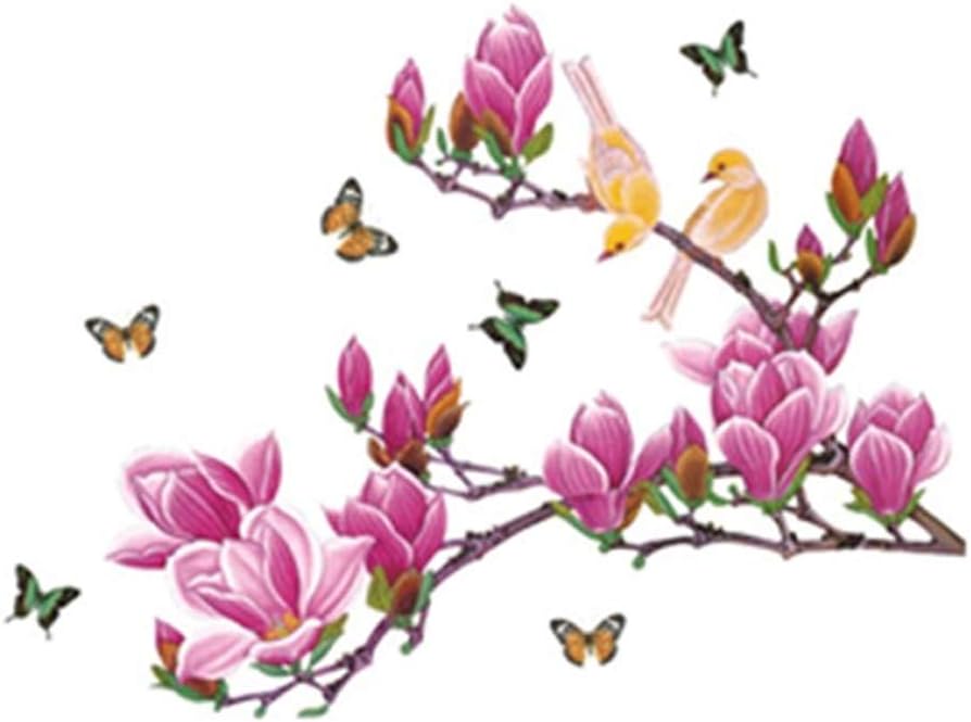 Magnolia Birds Butterfly Decals Wall Stickers Ay 1903