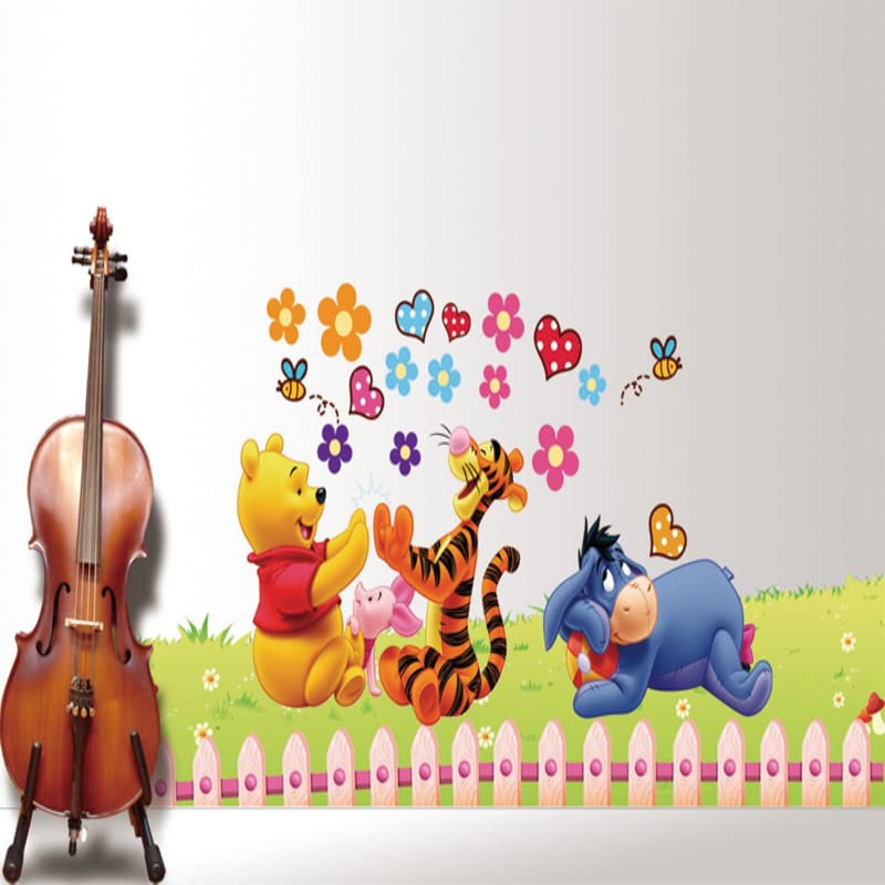 Ay992 JAAMSO ROYALS Winnie The Pooh Cartoon wall stickers for kids, wall stickers for kids room, kids wall stickers for kids room, kids room wall sticker (70CM x 50CM)