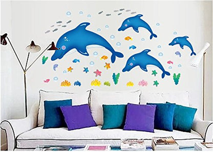 AY7177 MEDIUM DOLPHIN WALLSTICKER