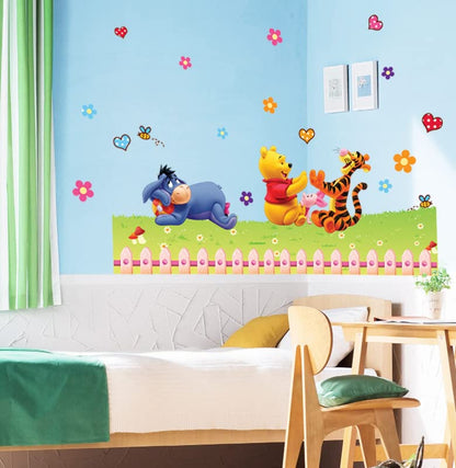 Ay992 JAAMSO ROYALS Winnie The Pooh Cartoon wall stickers for kids, wall stickers for kids room, kids wall stickers for kids room, kids room wall sticker (70CM x 50CM)