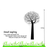 Wall Stickers for Girls Tree DIY Art Wall Decal Decor Room Stickers Cling Removable Paper Mural Quote size 60x90  ay806