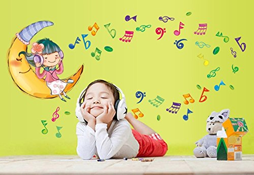 Peninsula Liangpin DIY Seamless Wall Sticker-Moon Girl AY7117