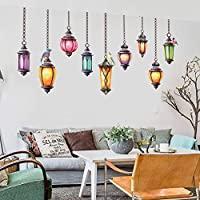 Fashion arab droplight Wall Stickers For Living Room Diy 3d Home Decor JM7342
