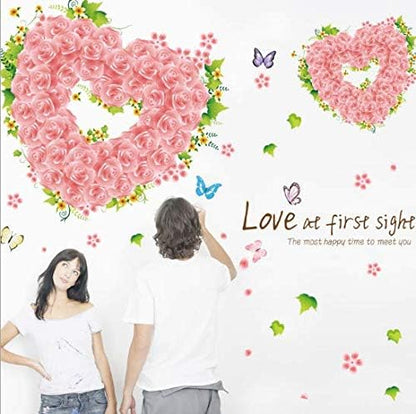 Rose Wall Sticker Home Living Room Decoration Removable Art AY7173