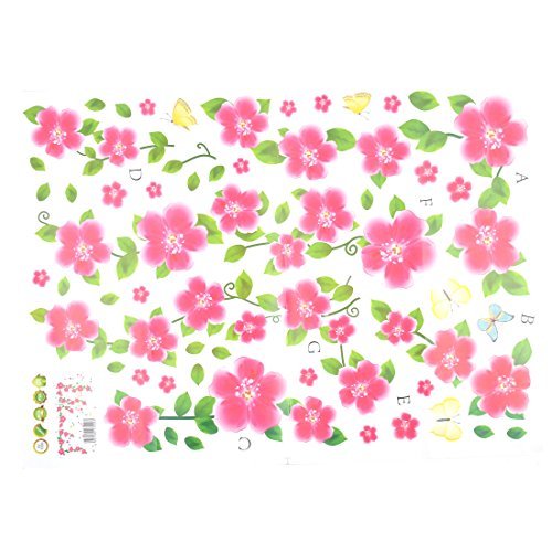 Ketsicart Flower Pattern Family Home Removable Wall Sticker Mural Decor