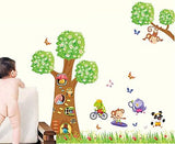 DIY Removable Wall Stickers For Children room Home Decor -Big tree grass