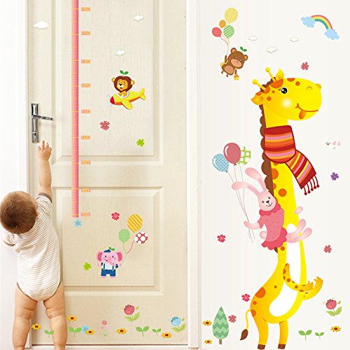 Sk9045 Cartoon Giraffe Wall Sticker