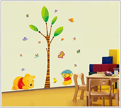 The Pooh Bear Wall Sticker Child Role of Children' S DIY Adhesive Art Poster Picture Removable Wallpaper Baby Room: Ay7044