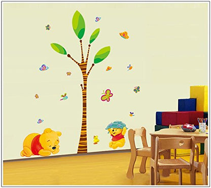 The Pooh Bear Wall Sticker Child Role of Children' S DIY Adhesive Art Poster Picture Removable Wallpaper Baby Room: Ay7044