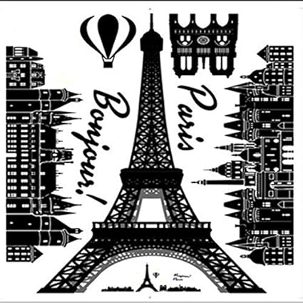 I Love Paris Eiffel Tower Sticker size  50x70 dm570002