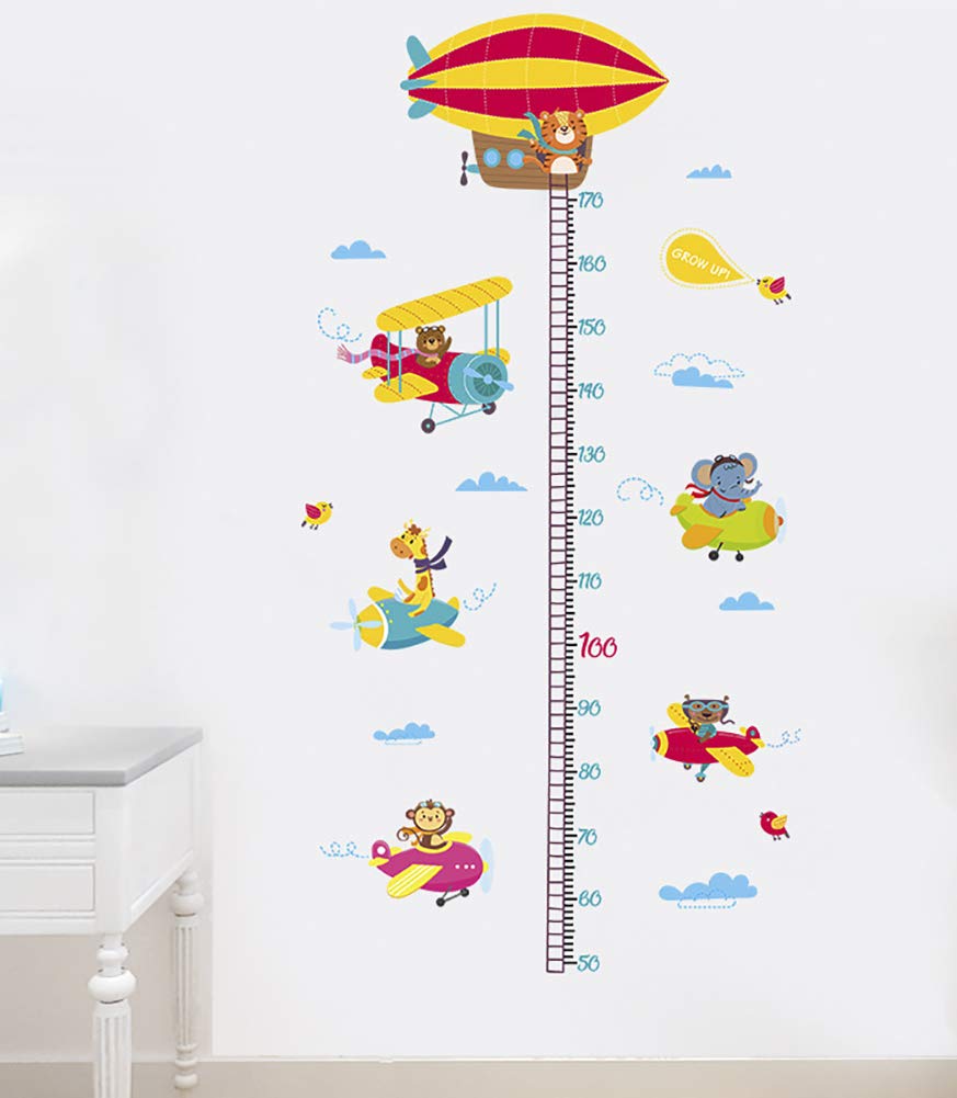 ChezMax DIY Measure Height Gauge Wall Decals Wall Stickers Xh9315