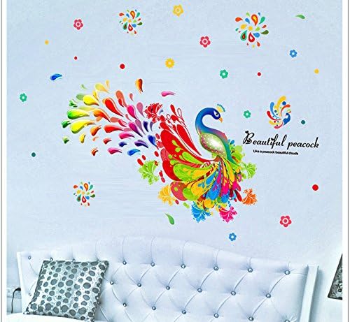Lichi Beautiful Peacock Wall Sticker Xl 8191.