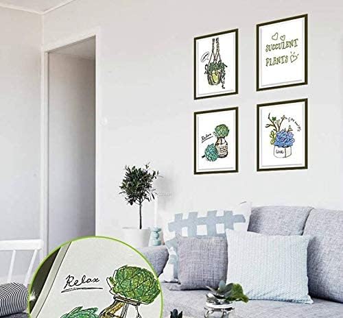 HM71005n WALLSTICKER PLANTS AND FRAME