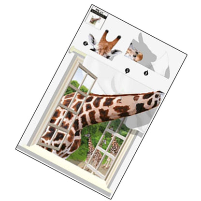 giraffe animals Background Wall Sticker for Living Room