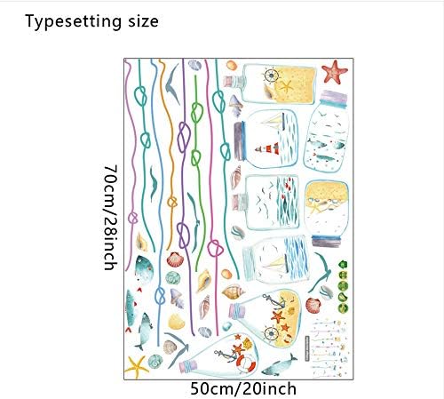 Sk7067 Fallen Wish Bottle Bedroom Living Room Bathroom Window Removable Vinyl Wall Sticker
