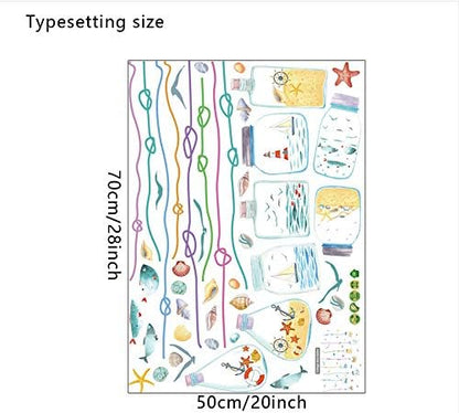 Sk7067 Fallen Wish Bottle Bedroom Living Room Bathroom Window Removable Vinyl Wall Sticker