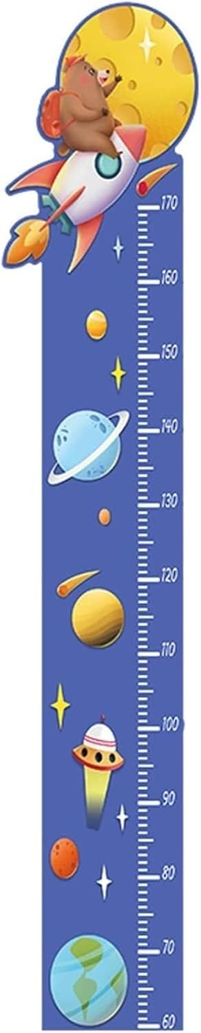 Height Chart Wall Sticker Wall Hanging Measuring Growth Chart Wall Sticker for Boys Girls, Educational Wall