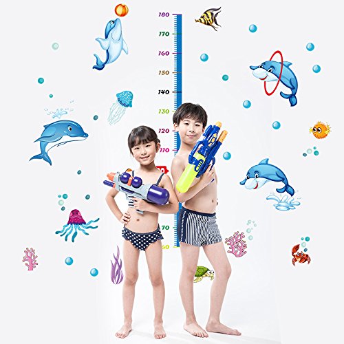 SK9034 Grow Up Playing Dolphin Wall Sticker