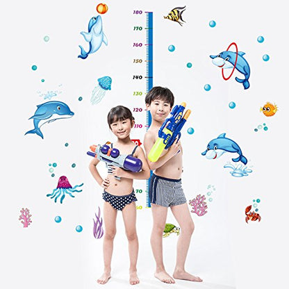 SK9034 Grow Up Playing Dolphin Wall Sticker
