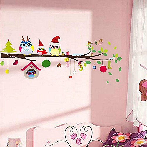 Owls on the tree wall stickers ZY1012