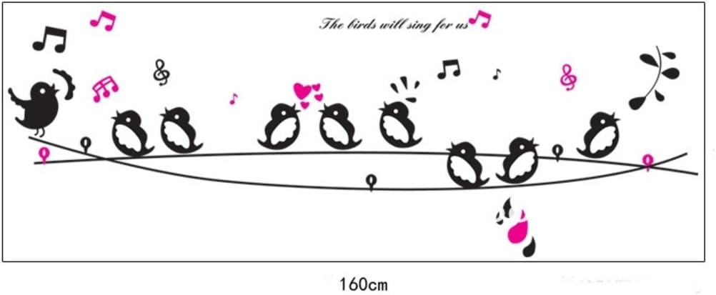 Jm8210 Decals Design 'Cute Singing Birds' Wall Sticker