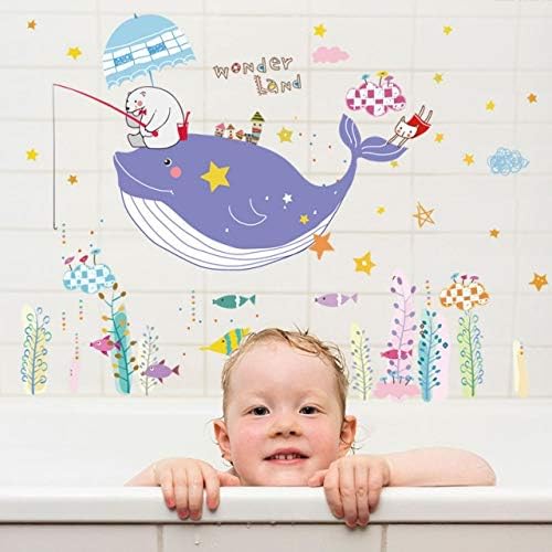 Ikan Paus Beruang SK7022 - Stiker Dinding / Wall Sticker