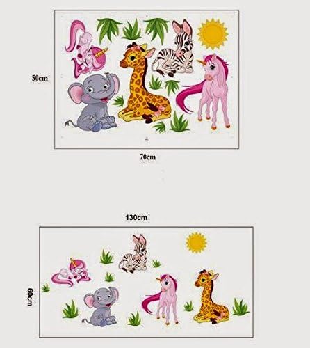 Cartoon Animals Wall Wall Stickers  Ncs008
