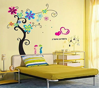 Ascent Decals Colorful Tree Wall Sticker for Kids Room