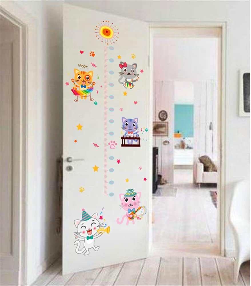 growth chart for kids,Kitten height wall sticker, children's room Sk9152