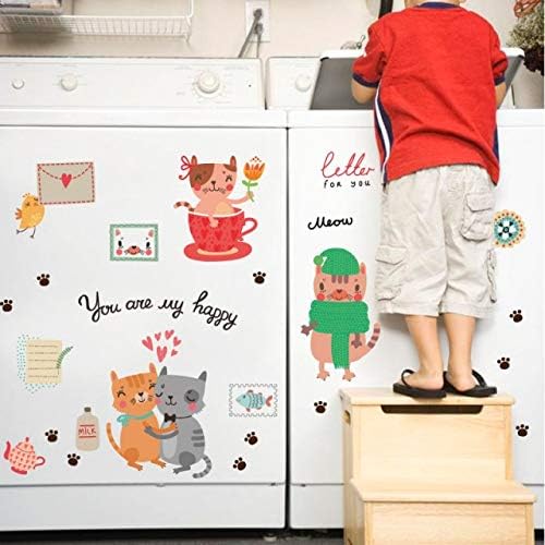 Cat Stickers, Wardrobe, Refrigerator, Door, Crib, Kindergarten, Decorative Wall Stickers , 2724656861324