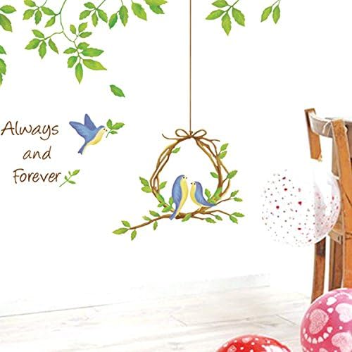 Decals Design 'Always and Forever Birds Nest and Leaves' Wall Sticker DM570012